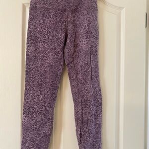 Women’s Purple Floral Print Leggings